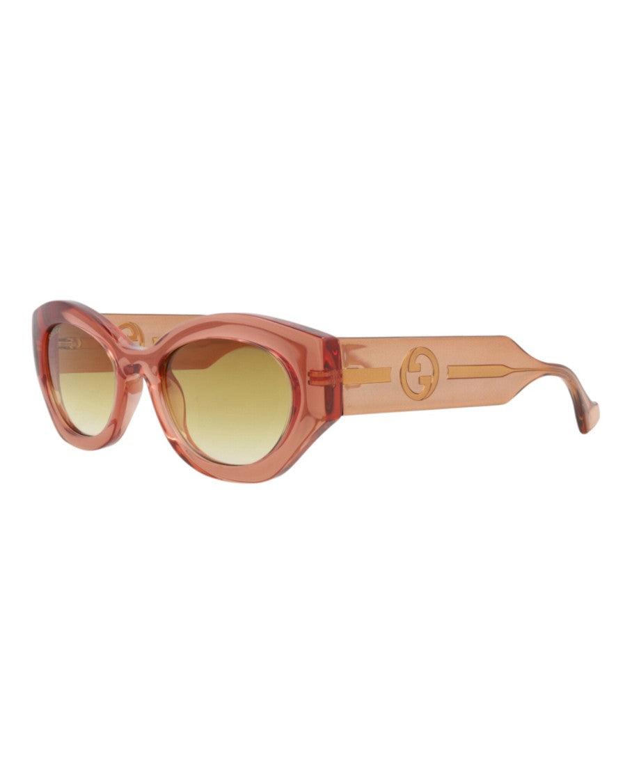 Gucci Round-Frame Injection Sunglasses
