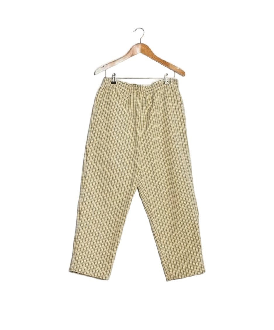 Camiel Fortgens Checkered Relaxed Fit Pants With Elastic Waistband