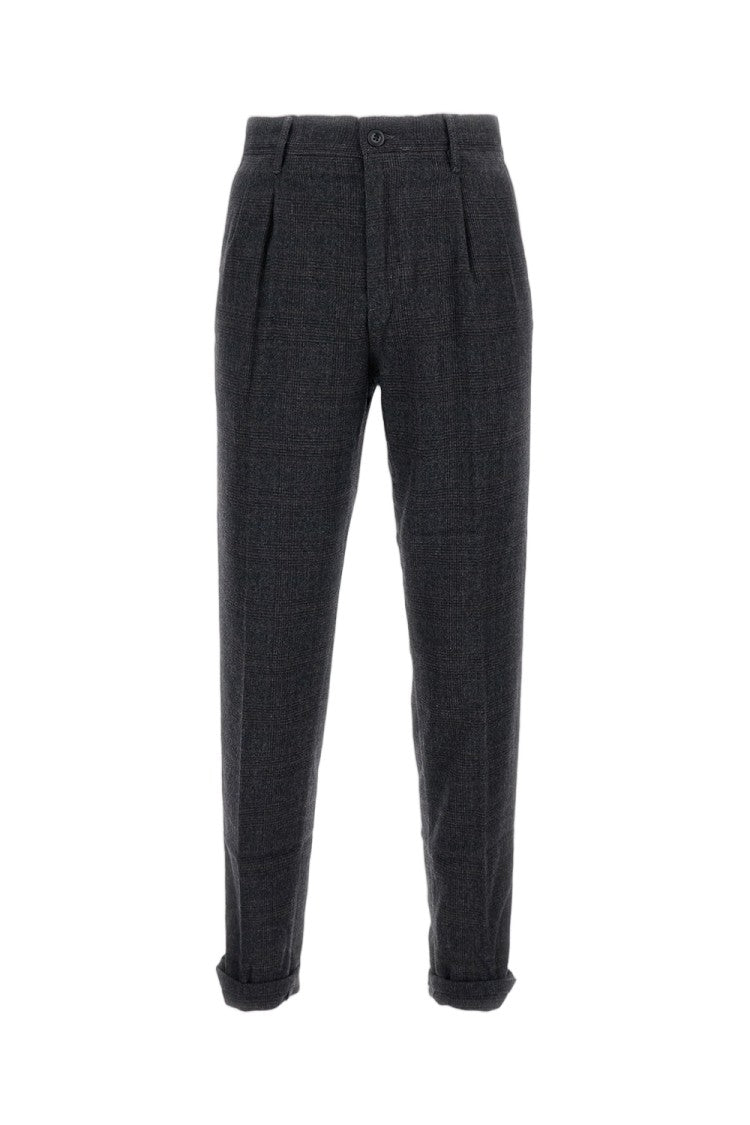 Incotex Tapered Leg Wool Blend Trousers With Multi-Pocket Design