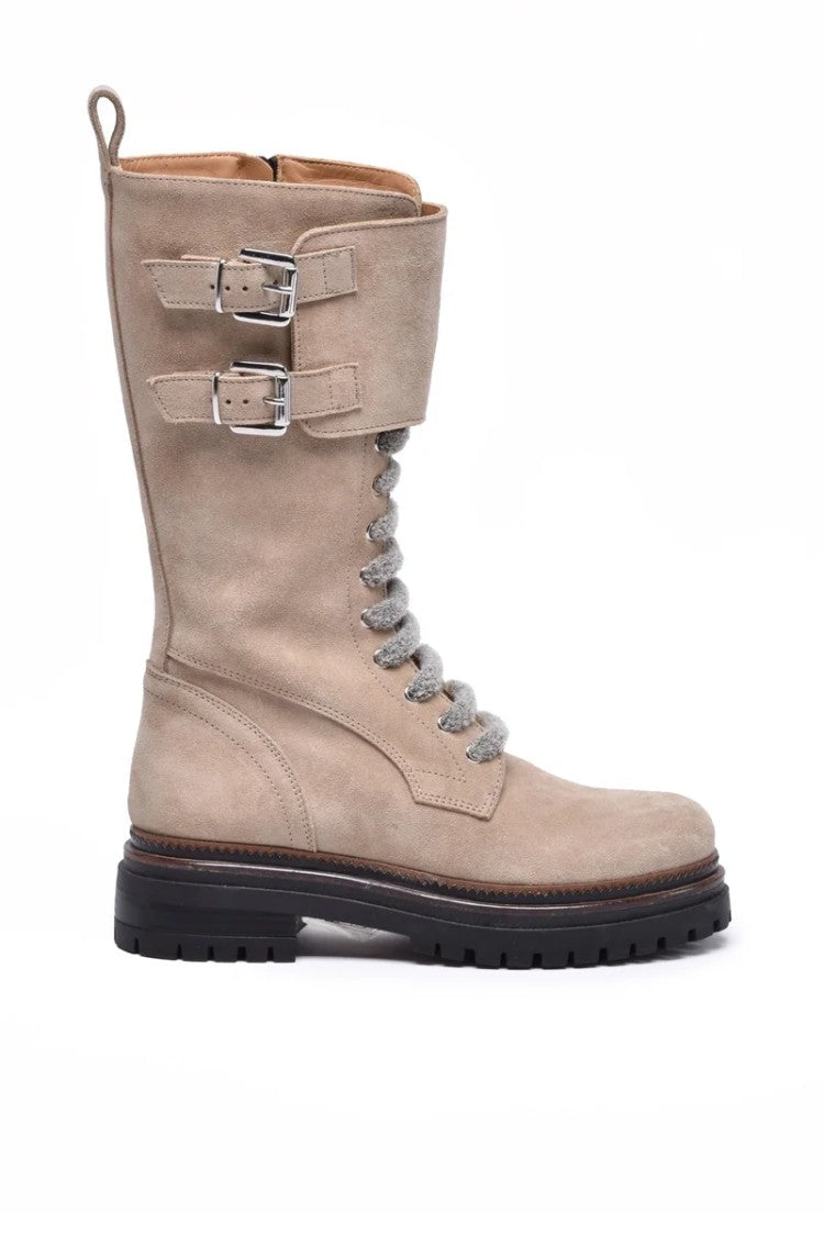 Eleventy Suede Ankle Boots - Beige