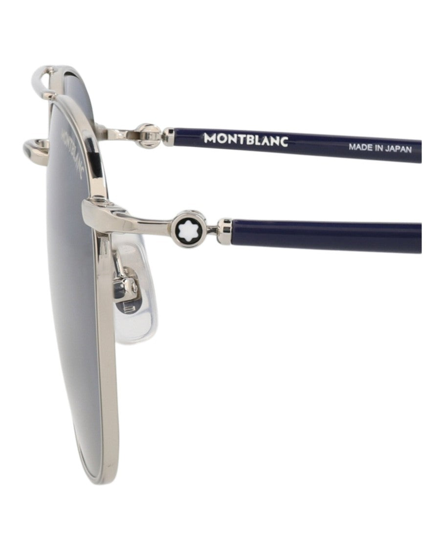 Montblanc Aviator-Frame Metal Sunglasses