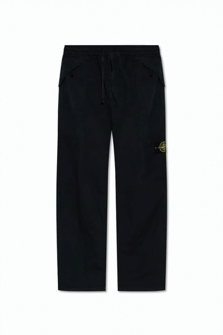 Stone Island Straight-Leg Pants With Drawstring Waist And Subtle Branding