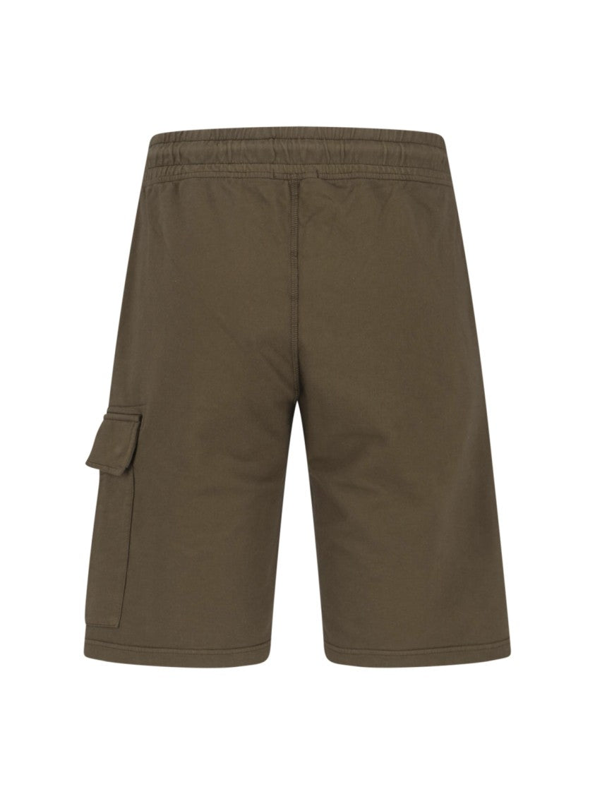 C.P. Company Straight-Leg Trousers In Solid Green With Timeless Appeal