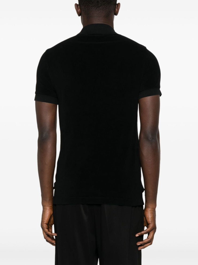 Tom Ford Short Sleeve Black Polo Shirt