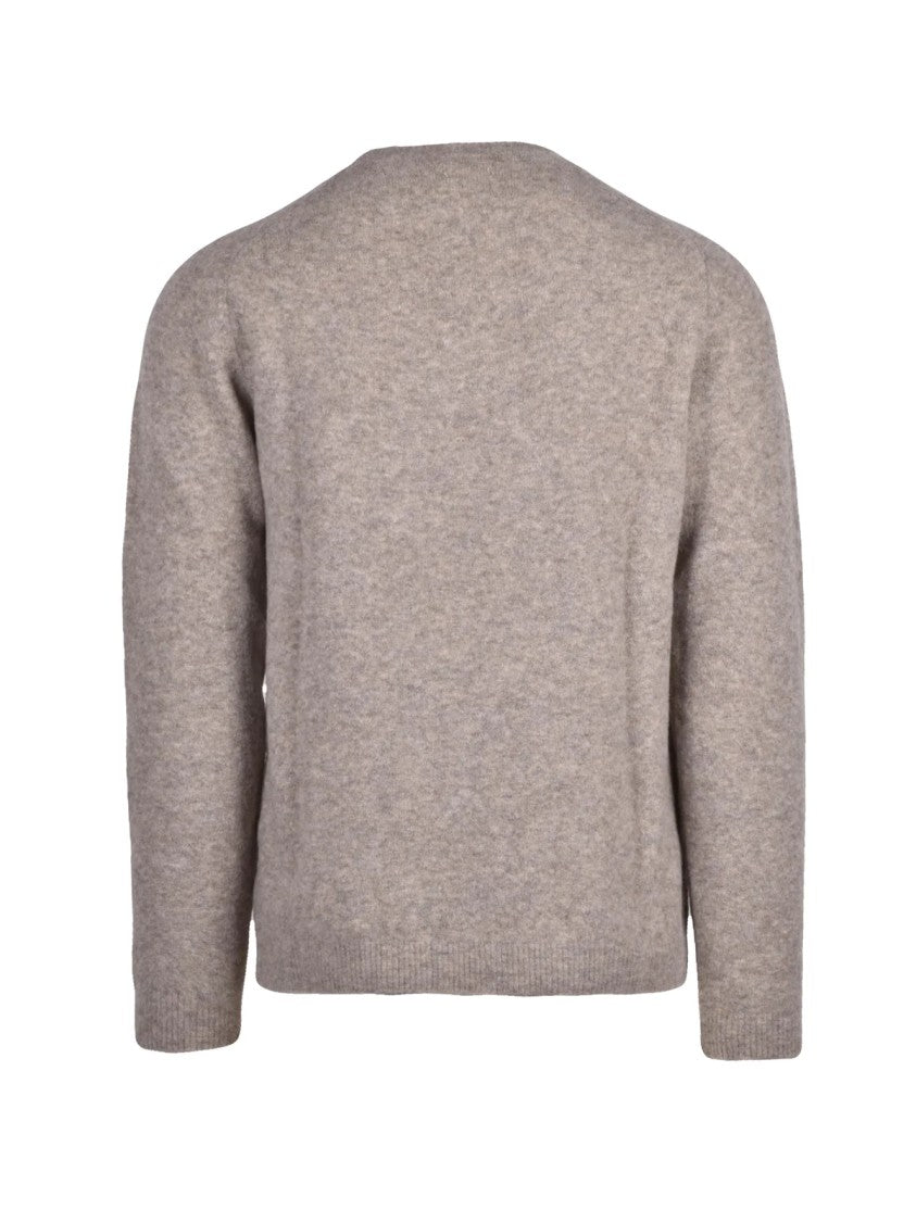 Daniele Fiesoli Crewneck Pullover In Soft Blend Of Extrafine Merino Wool And Polyamide