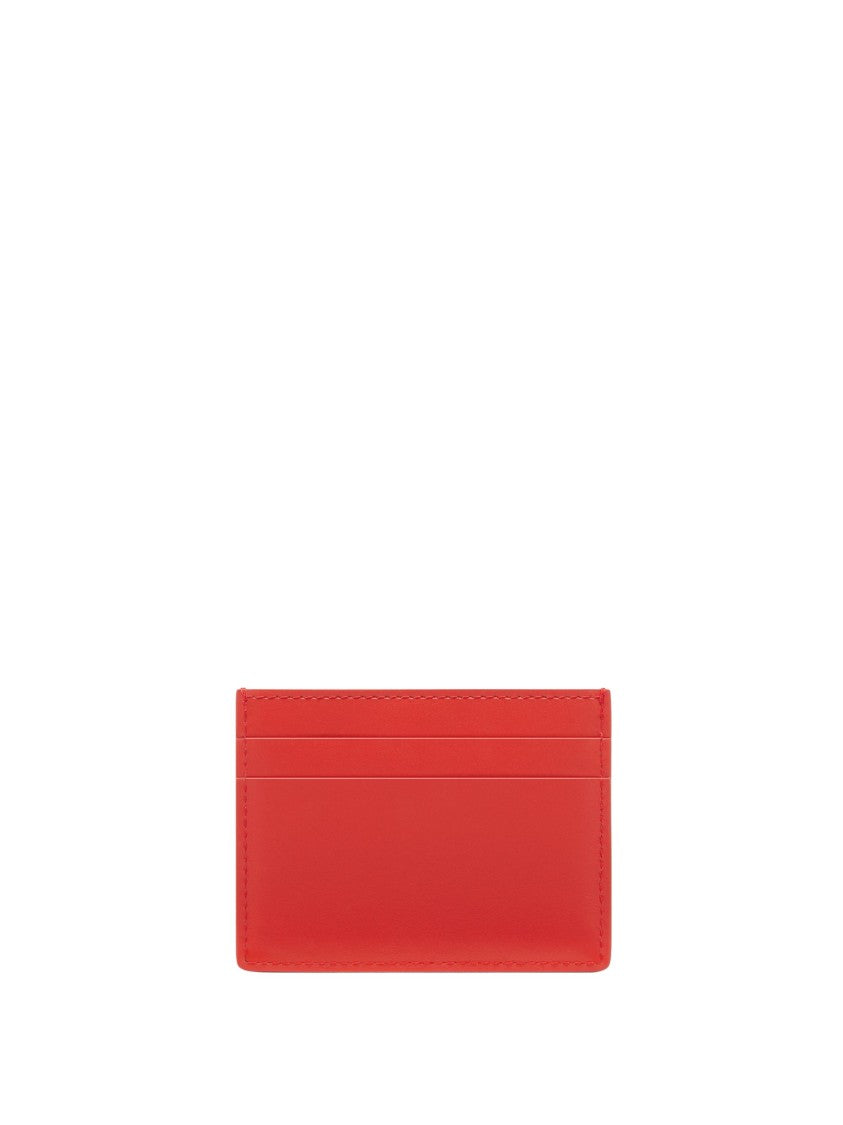 Ferrari Red Leather Metallic Emblem Wallet