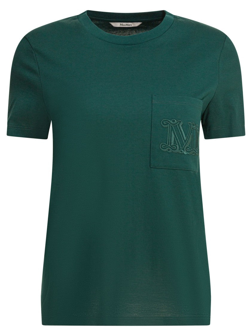 Max Mara Green Cotton Jersey T-Shirt