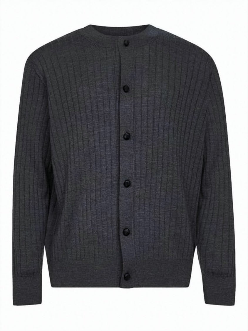 Bottega Veneta Ribbed Knit Cardigan With Button-Down Front