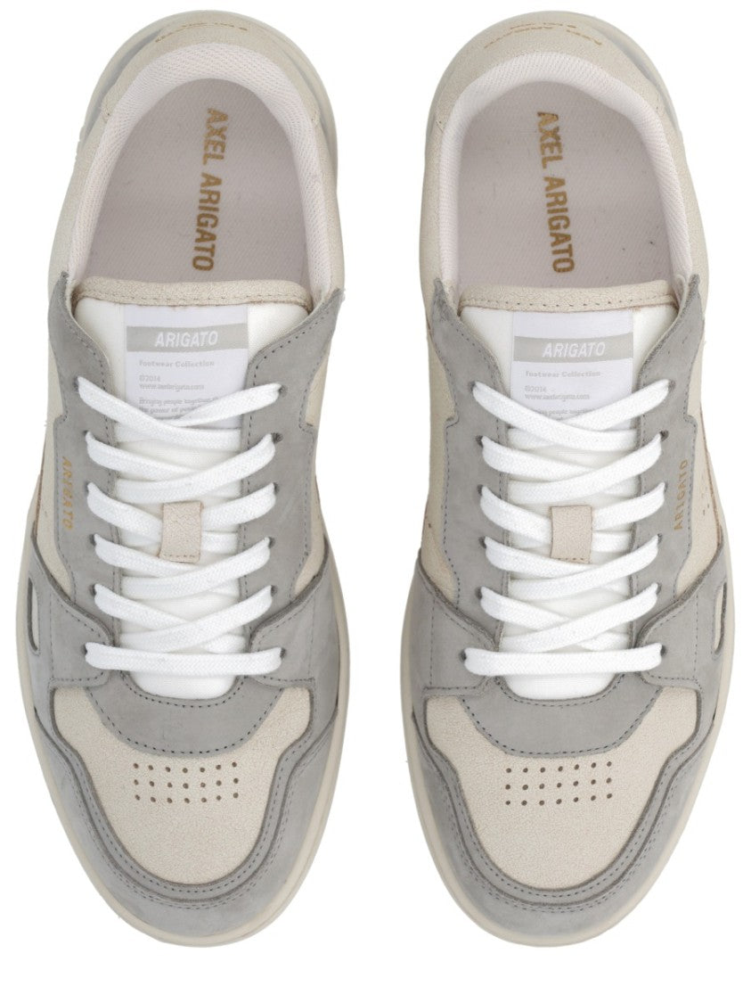 Axel Arigato Neutral Leather Suede Perforated Sneakers