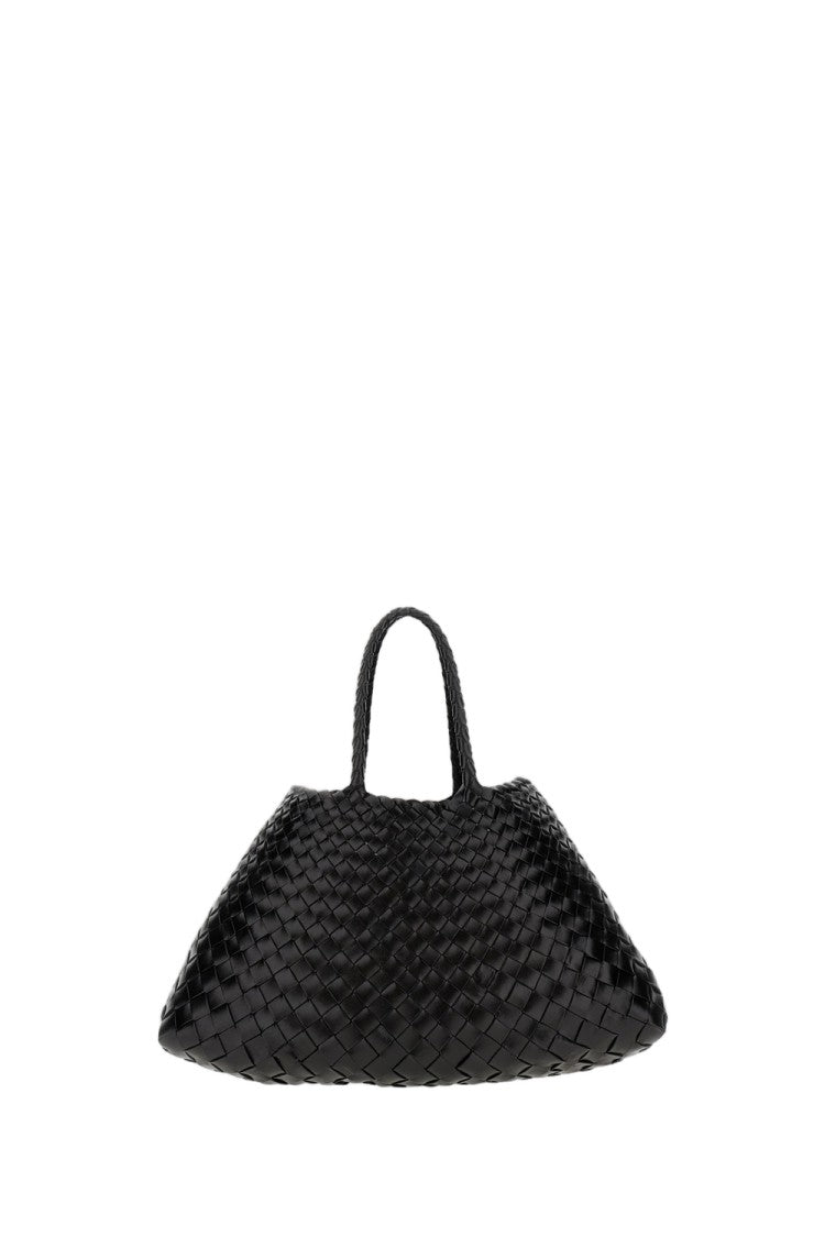Dragon Diffusion Tapered Black Buffalo Calf Leather Handwoven Bag