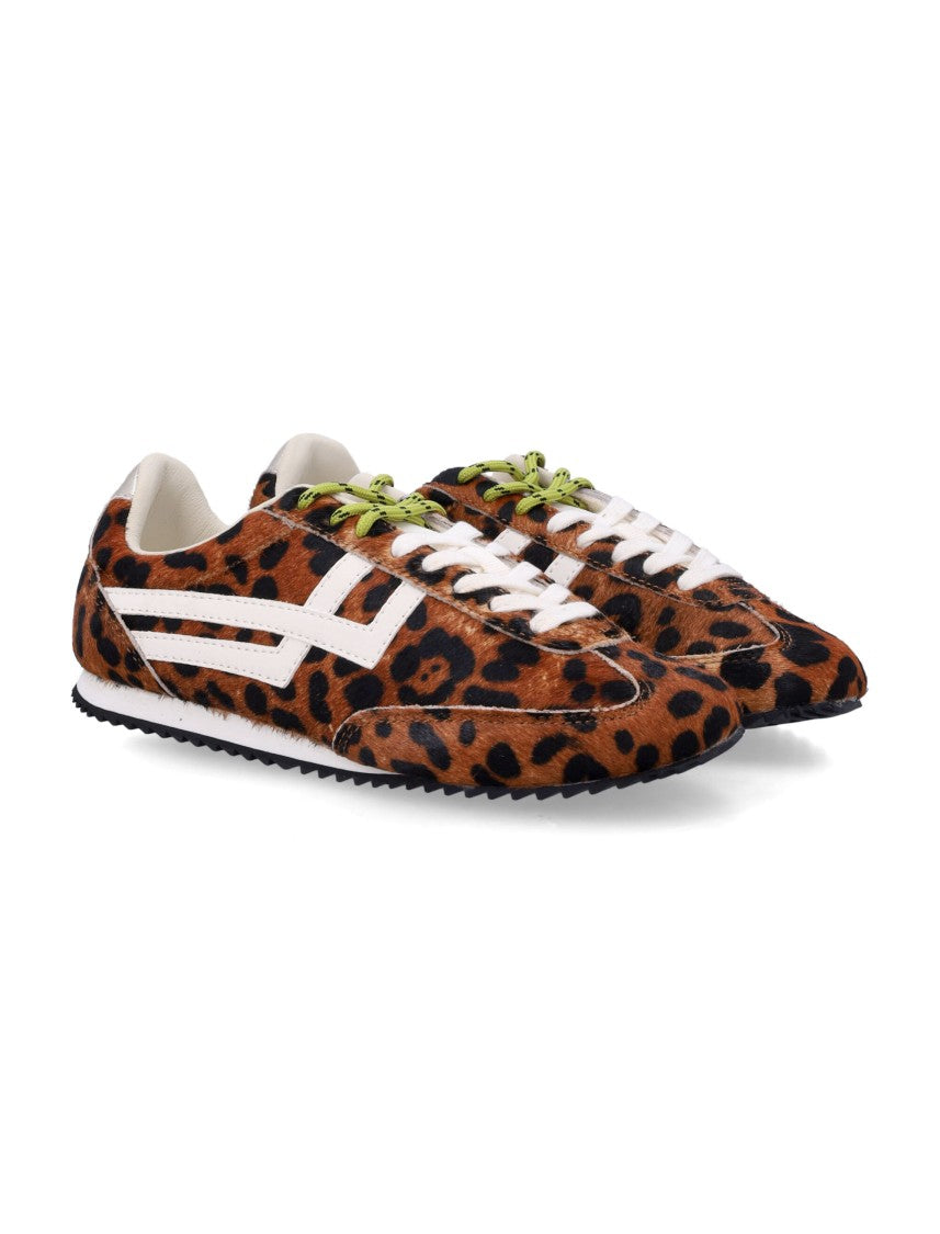 Pro-Keds Racer 77 Calf Hair Leather Double Laces Sneakers