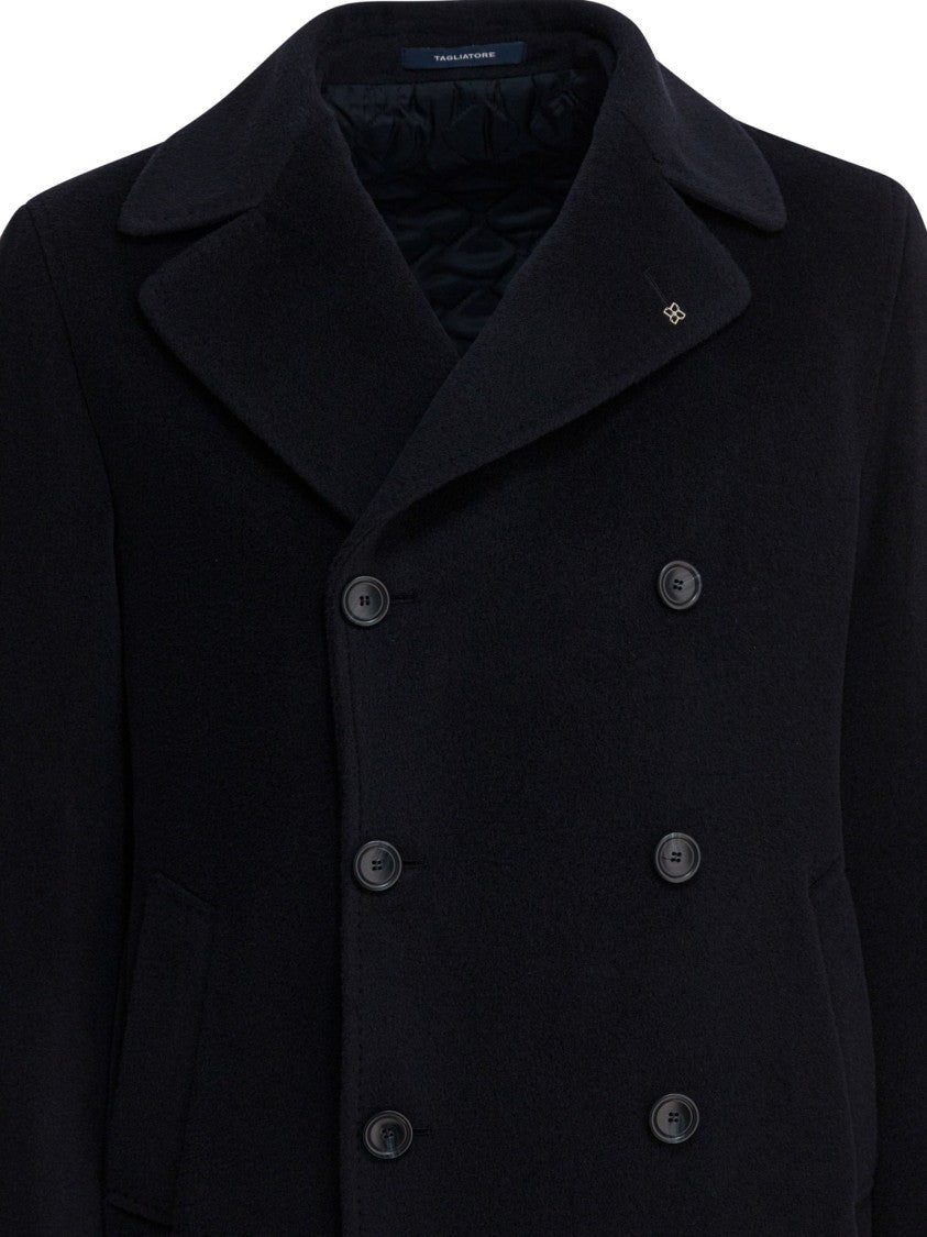 Tagliatore Double-Breasted Wool Jacket With Tailored Silhouette