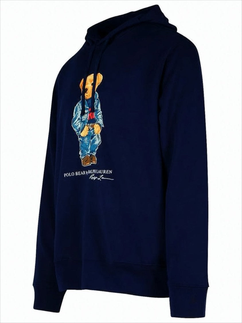 Polo Ralph Lauren Classic Pullover Hoodie With Graphic Bear Design
