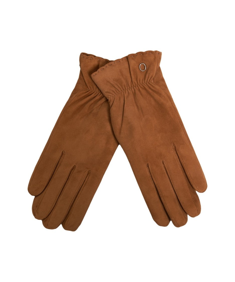 Orciani Refined Suede Gloves With Gathered Wrist Detail