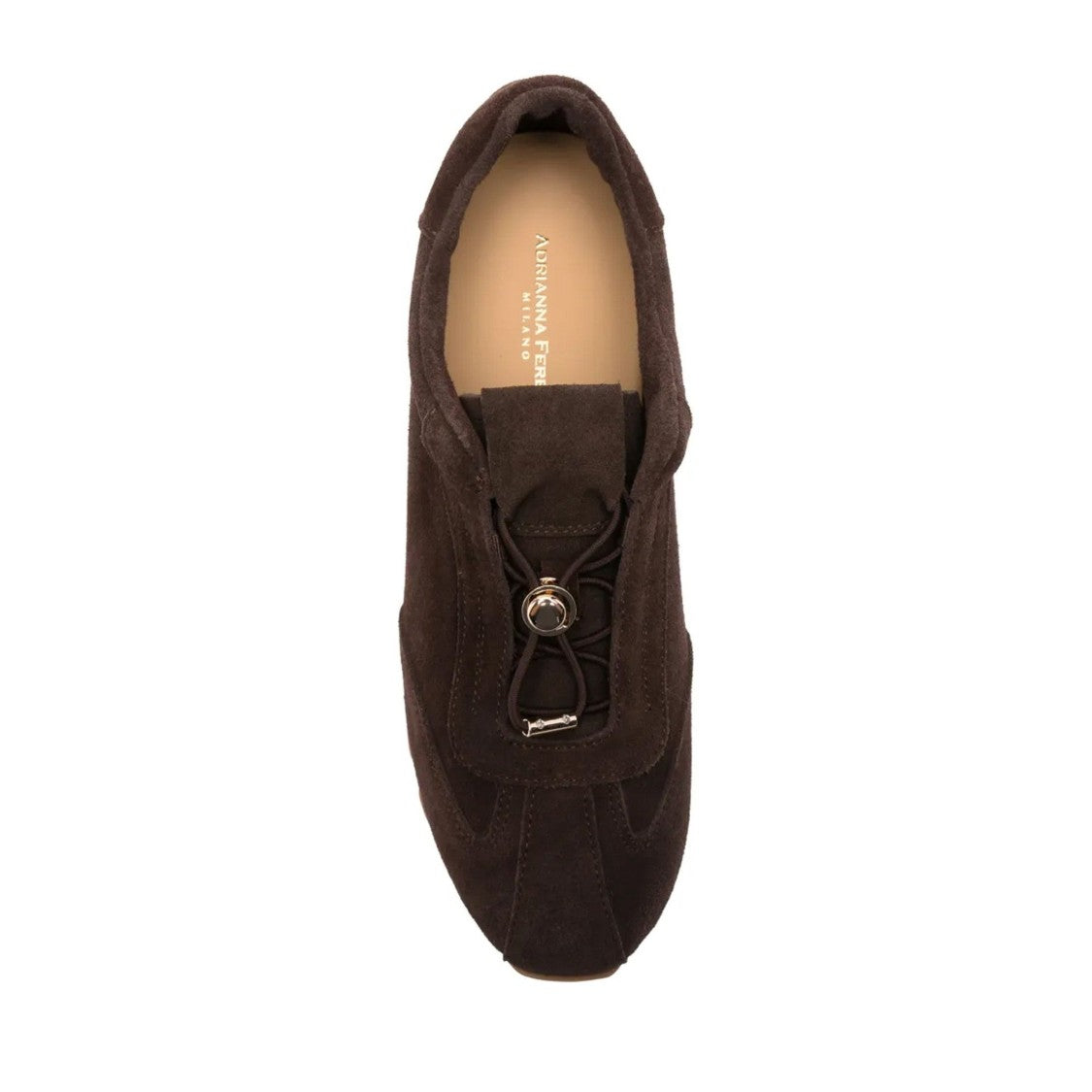 Adrianna Feretti Brown Wedge Suede Sneakers