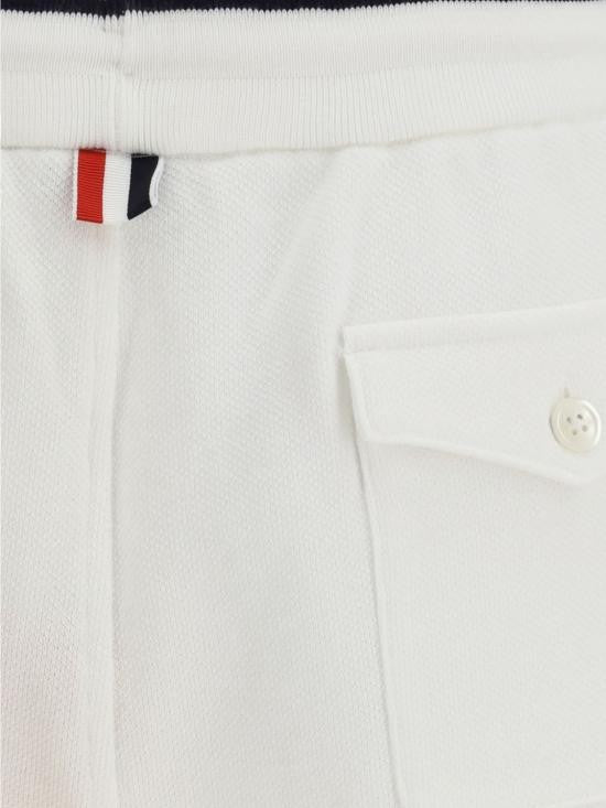 Thom Browne Mid-Thigh Shorts With Drawstring Waistband