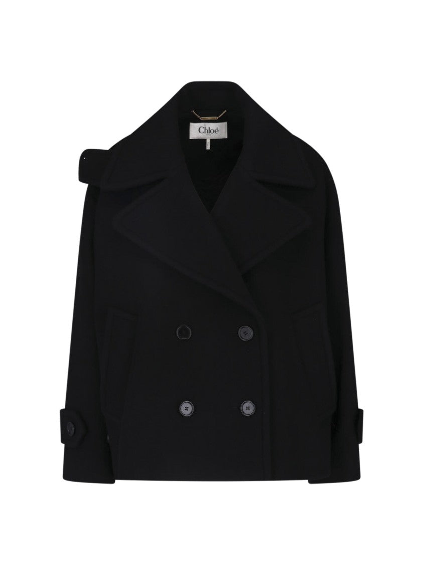 Chloé Virgin Wool Double-Breasted Coat