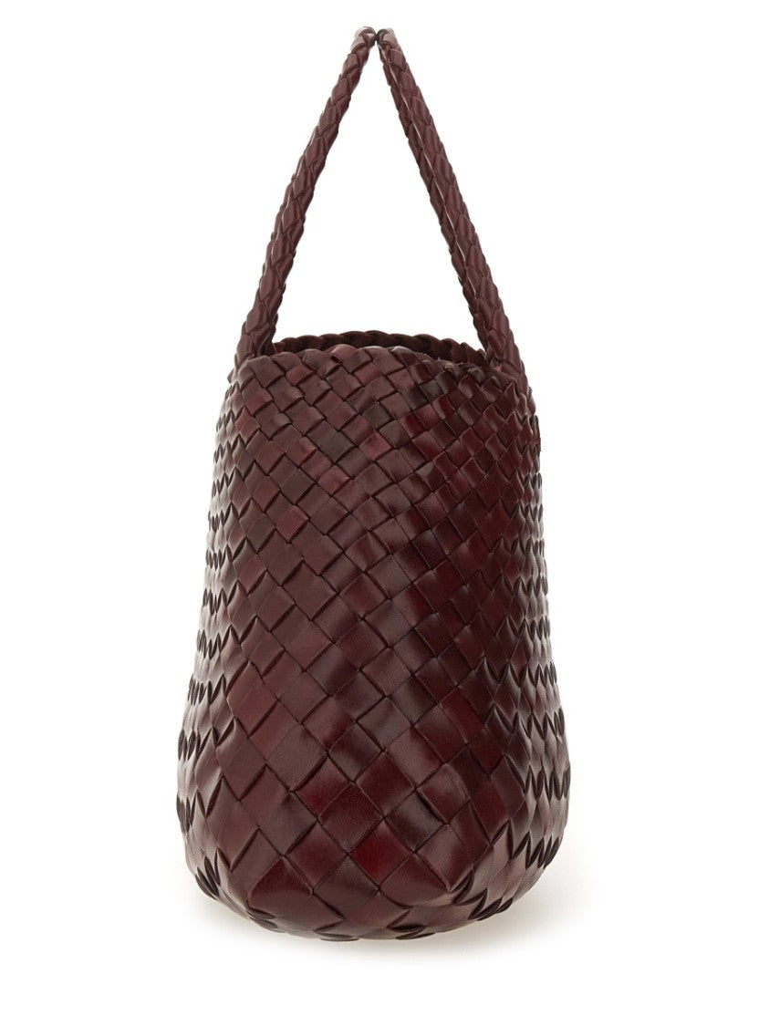 Dragon Diffusion Santa Croce Small Braided Woven Handbag
