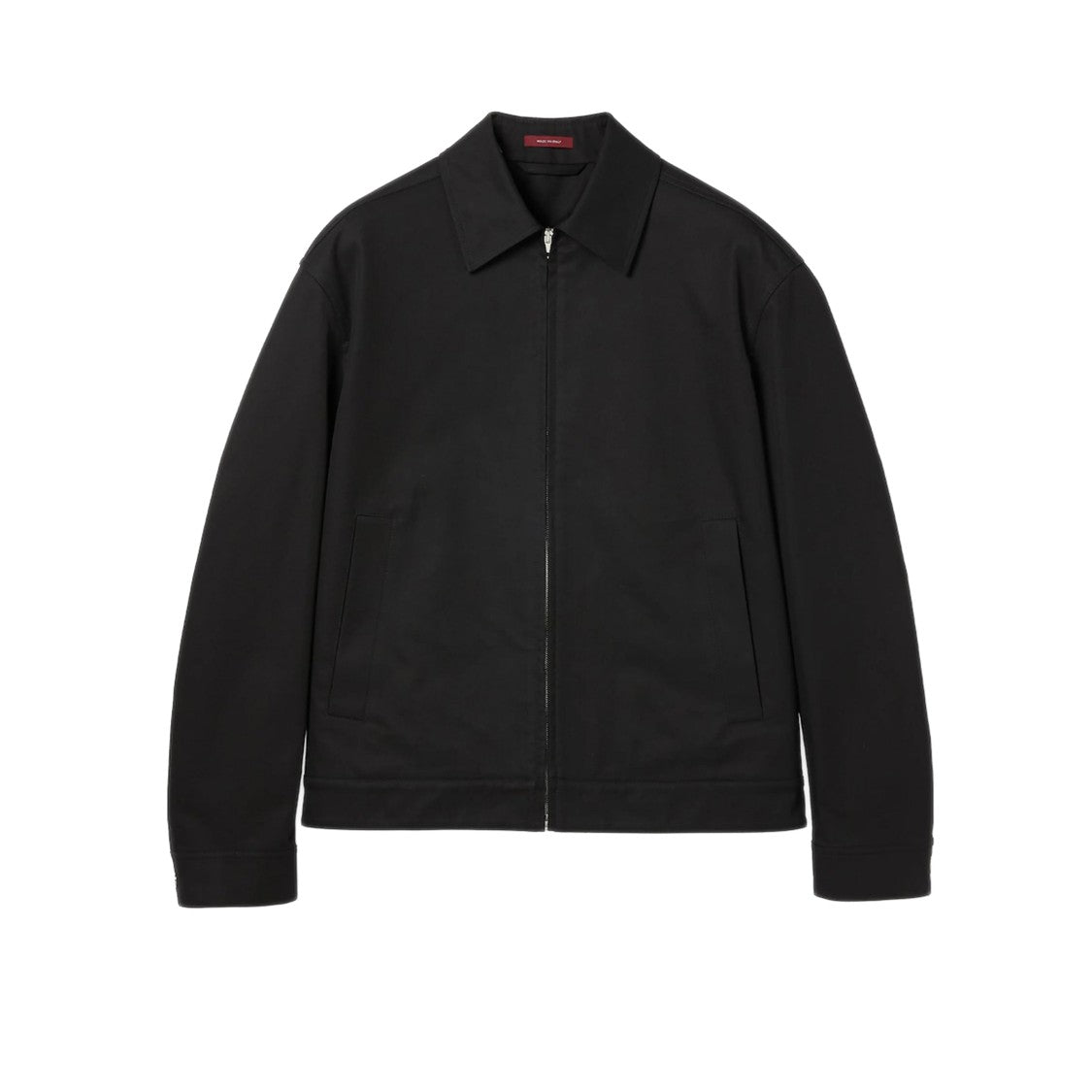 Gucci Lightweight Cotton Blouson Jacket With Front Zipper