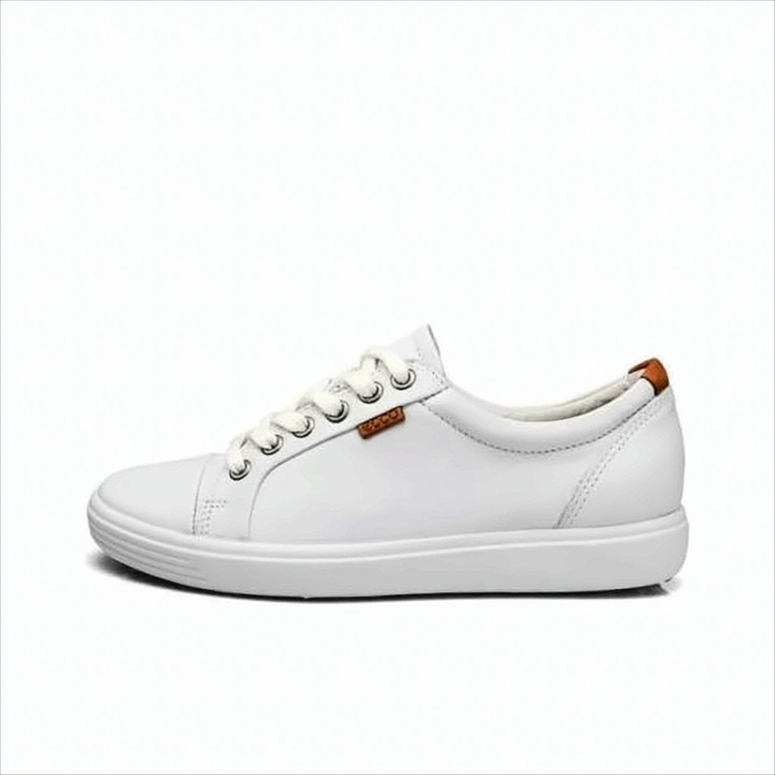 Ecco Low-Top White Sneakers With Minimalist Design