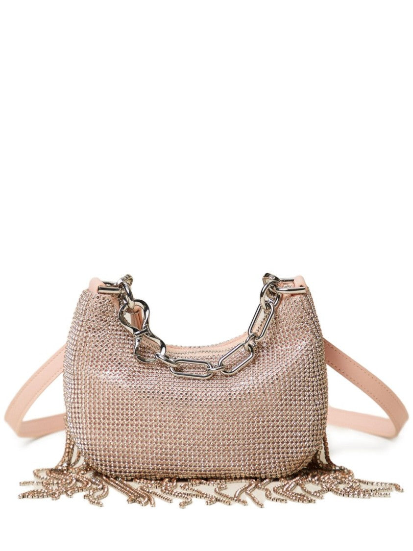 Twin-Set Peach Pink Fringe Shoulder Bag