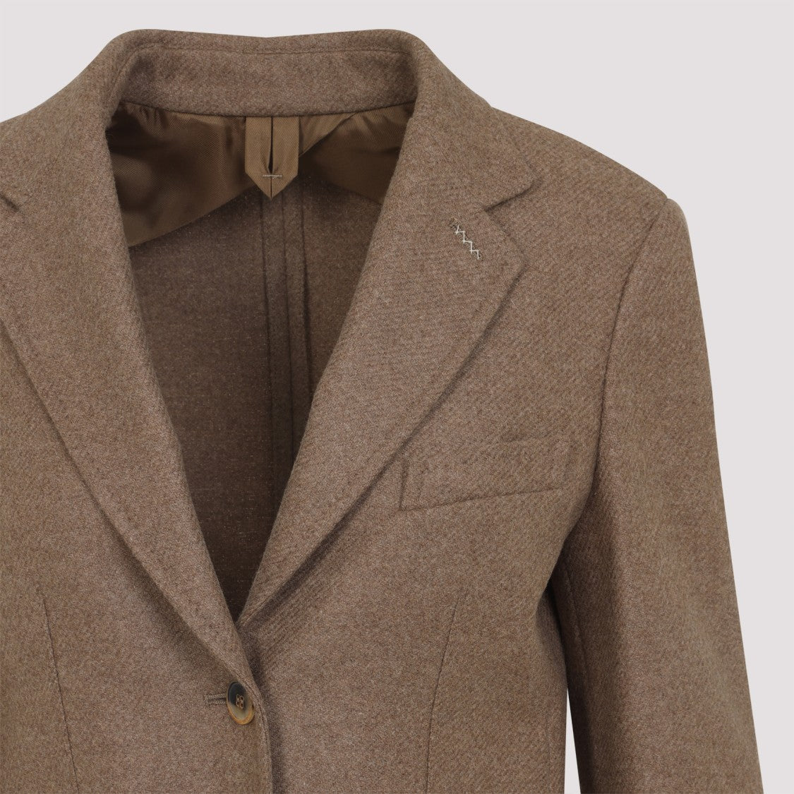 Max Mara Cacha Dark Brown Alpaca Caraffa Tailored Jacket