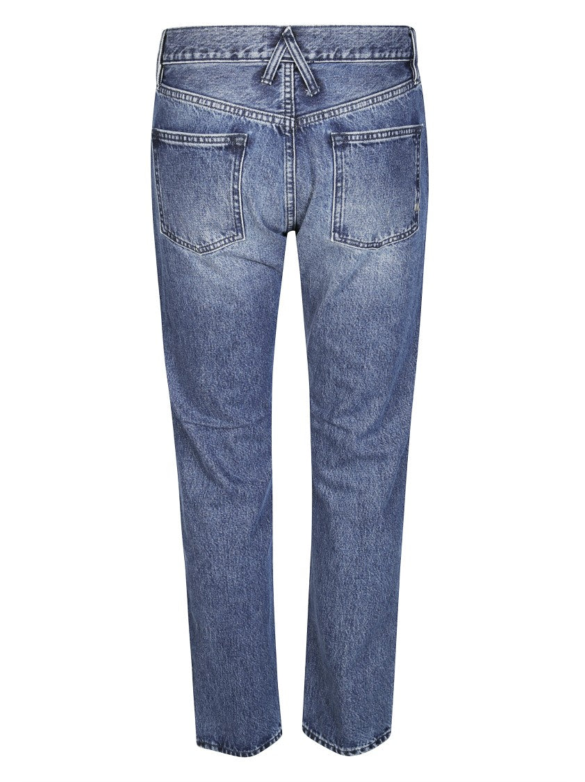 Cycle Straight-Leg Stone-Wash Denim Jeans