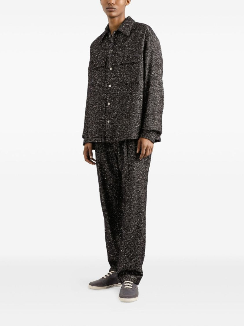 Dolce & Gabbana Textured Dark Grey Jogging Trousers