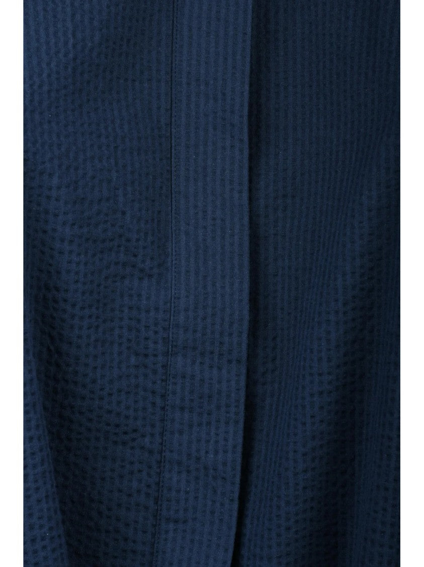 Ea7 Emporio Armani Blue Cotton Elastane Stretch Jumpsuit