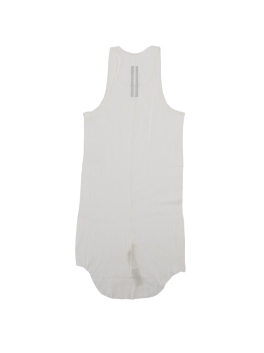 Rick Owens Basic Rib Tank Ribbed Elongated Cotton Tank Top