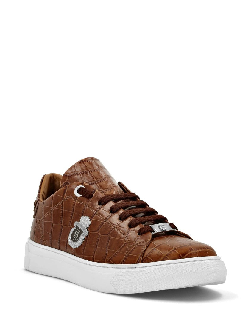 Billionaire Boys Club Logo-Patch Leather Sneakers