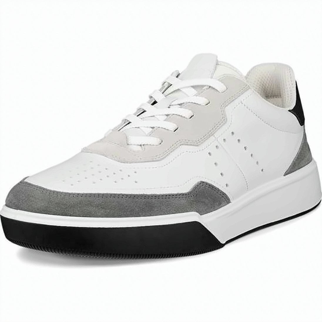Ecco Low-Top Sneakers With Perforated Leather Upper