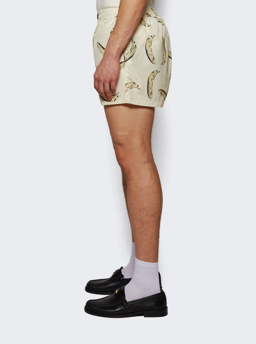 Jacquemus Le Maillot Puntini Swimwear Banana Print Yellow