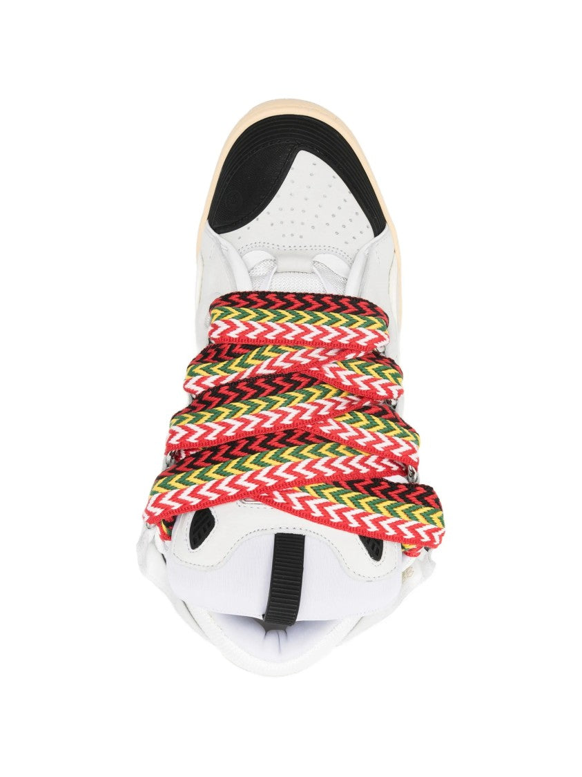 Lanvin Black Curb Sneakers Multicolored Zigzag Sneakers
