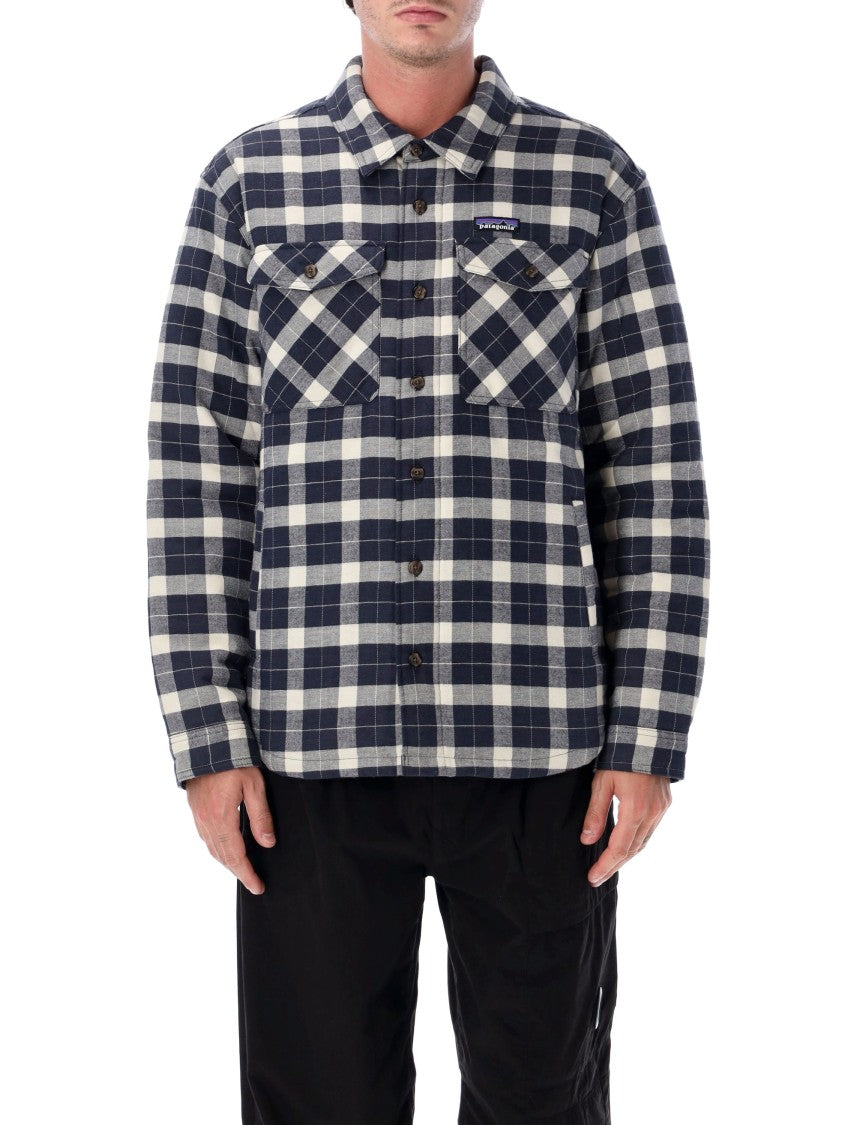 Patagonia Lightweight Insulated Fjord Flannel Shirt With Classic Checkered Pattern