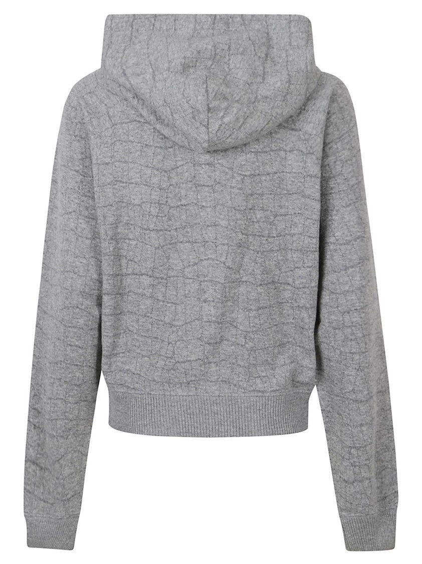 Tom Ford Cropped Knit Sweater With Textured Grid Pattern