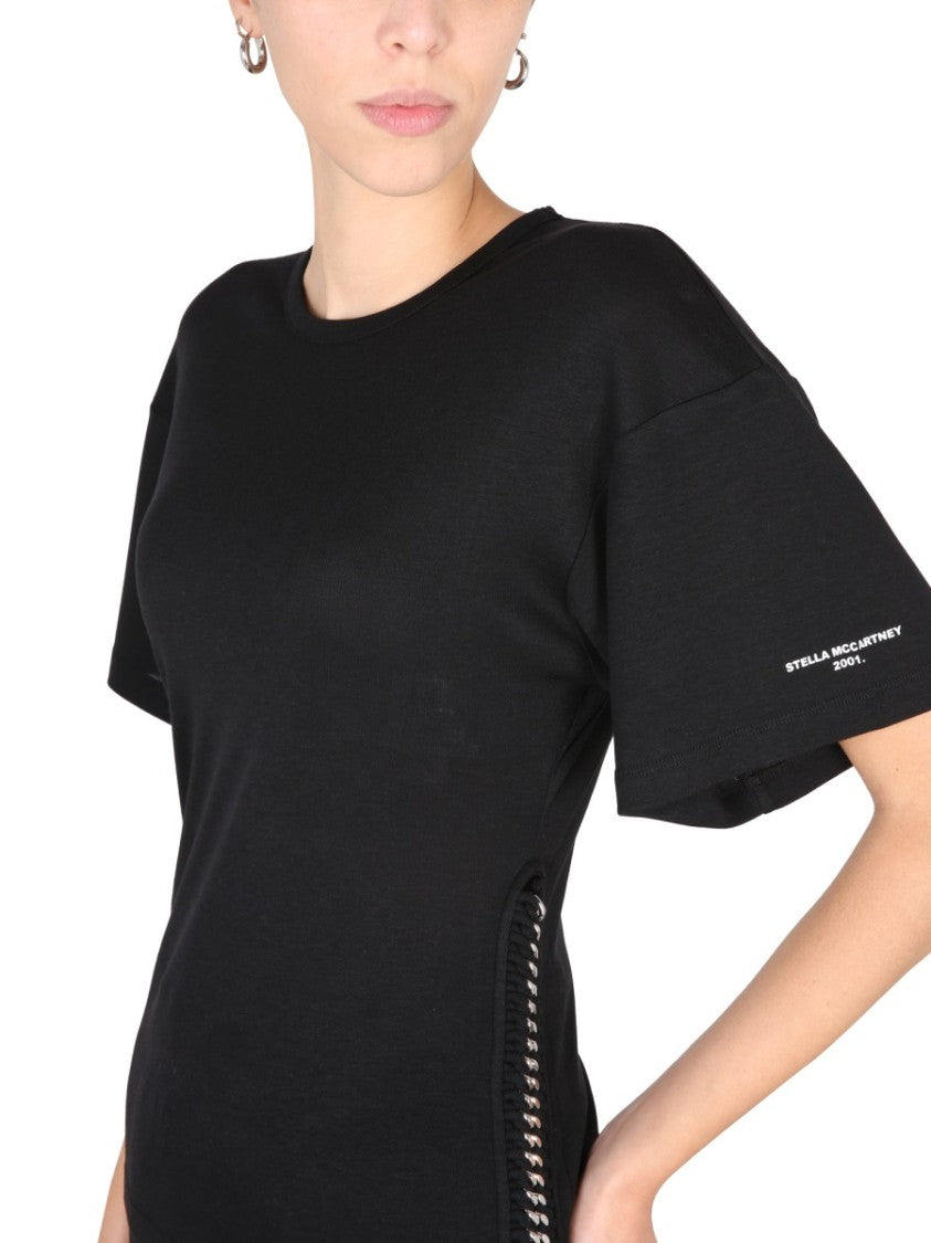 Stella Mccartney Crew-Neck T-Shirt With Chain Detail