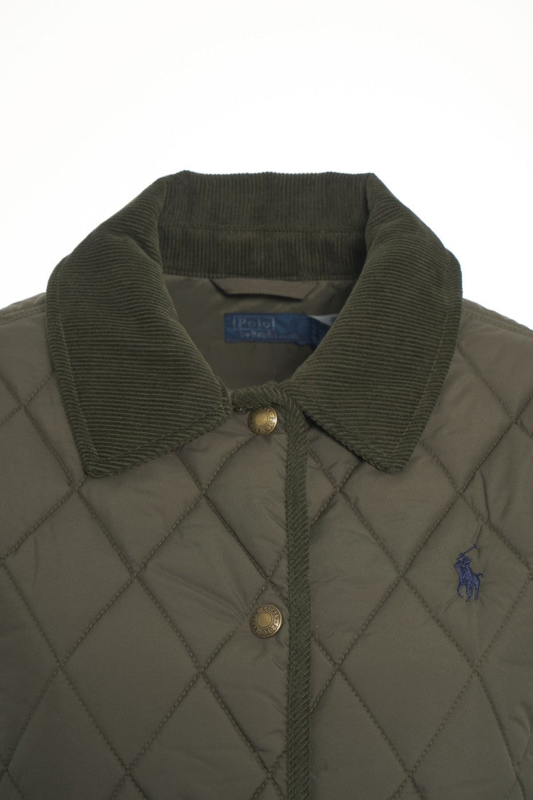 Polo Ralph Lauren Quilted Jacket With Corduroy Collar