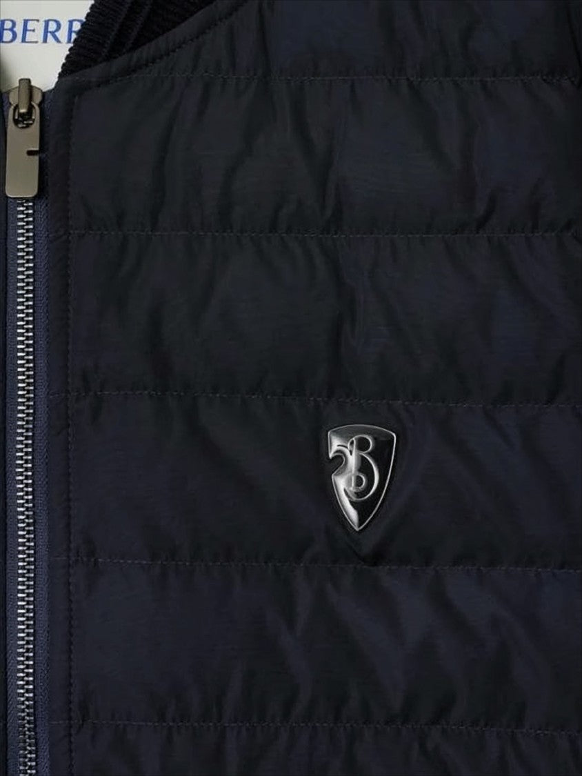 Burberry Quilted Indigo Bomber Jacket