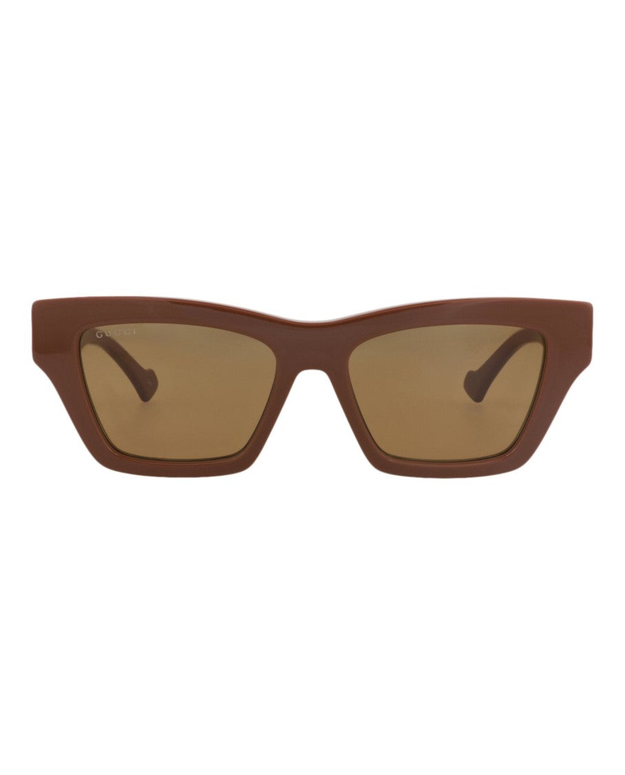 Gucci Cat Eye-Frame Recycled Acetate Sunglasses With Gold Double-G Logo