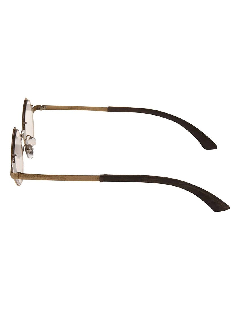 Rigards Rg0825dt Ck171 Slim Metal Frame Oval Sunglasses With Dark Accents