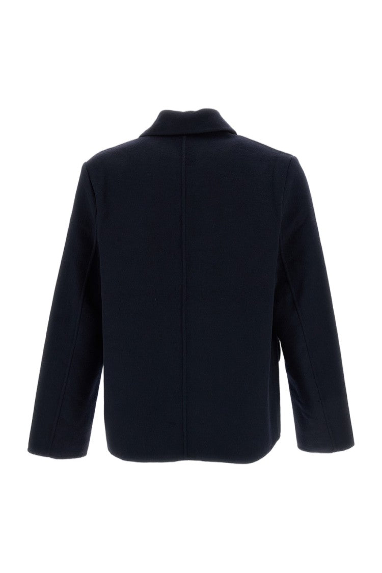 Paul Smith Blue Black Wool Twill Chore Jacket