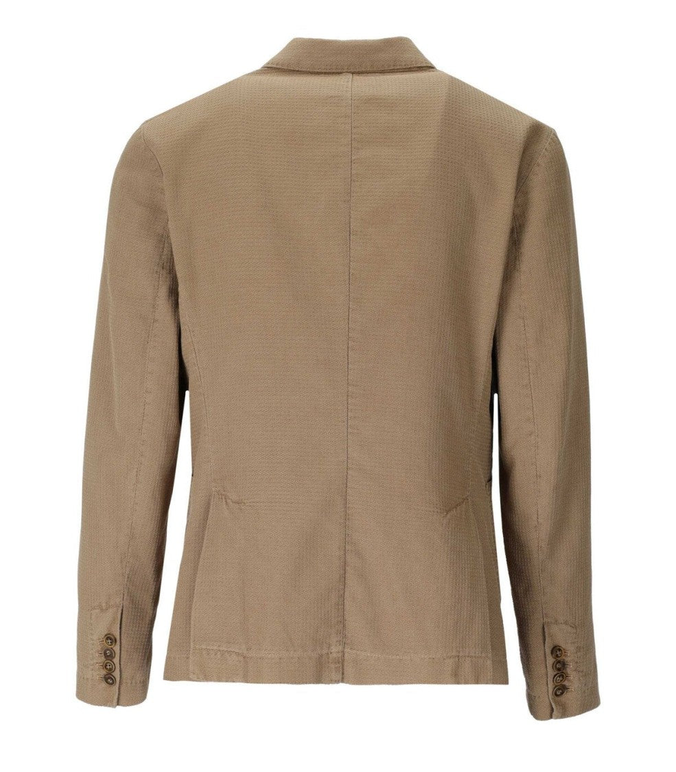 Bob Mop Beige Double-Breasted Jacket