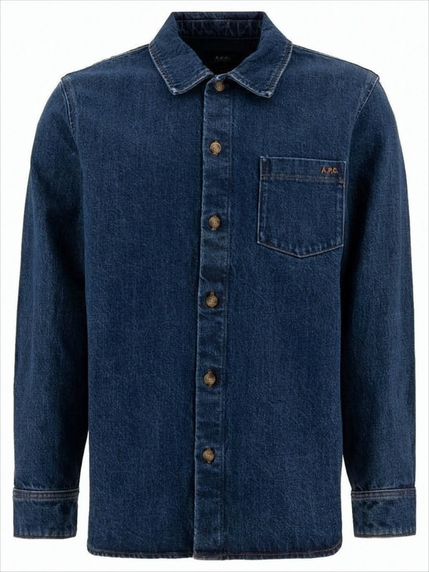 A.P.C. Deep Indigo Denim Shirt