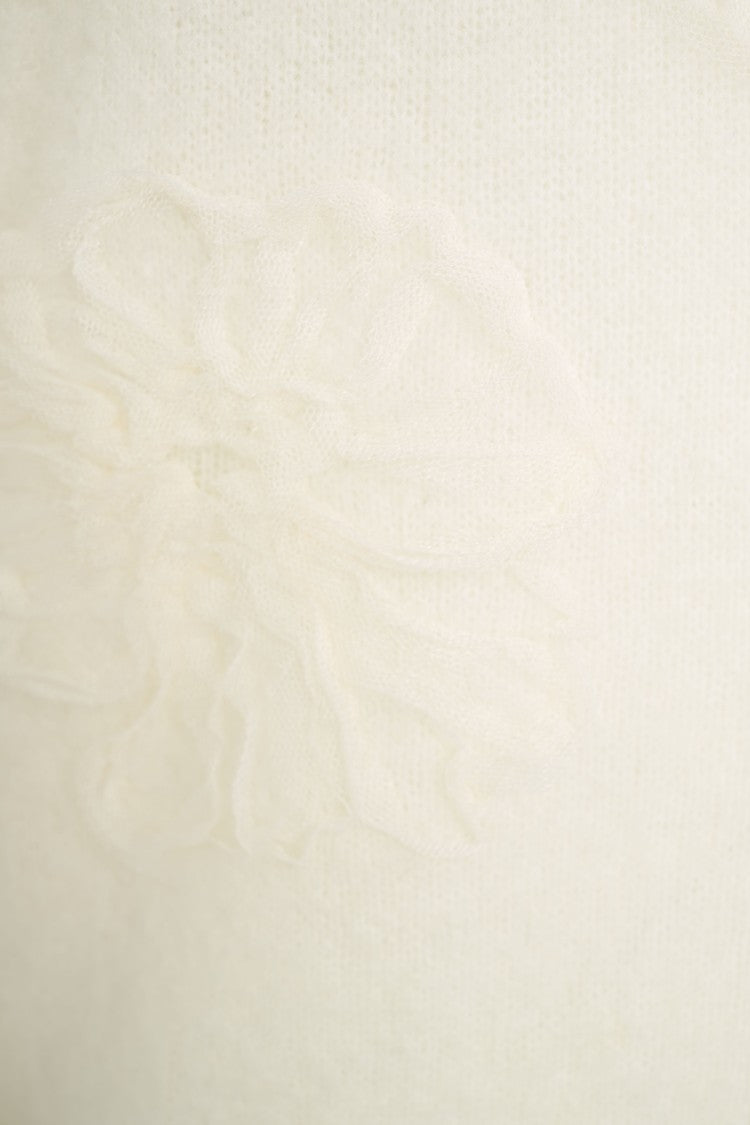 Second Female Floral Embroidered Relaxed-Fit Knit Sweater