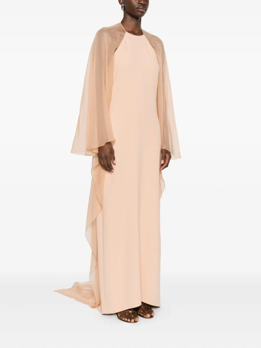 Alberta Ferretti Flowing Silhouette Dress With Delicate Draping