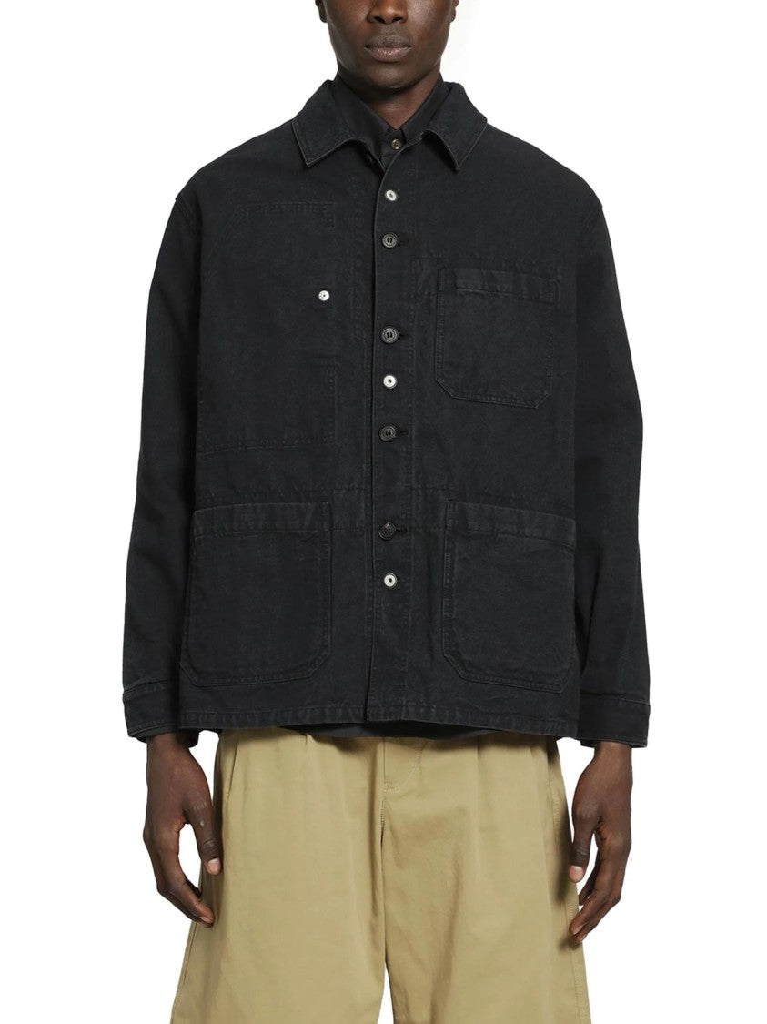 Comme Des Garçons Black Denim Classic Collar Shirt