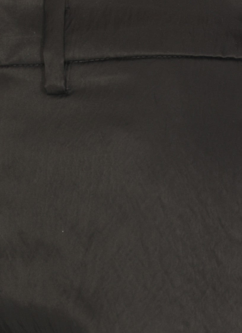 Pt Torino Black Viscose Palazzo Pants With Elegant Waistband