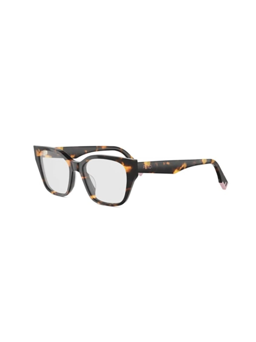 Fendi Fe50001i Rectangular Tortoiseshell Comfortable Frames