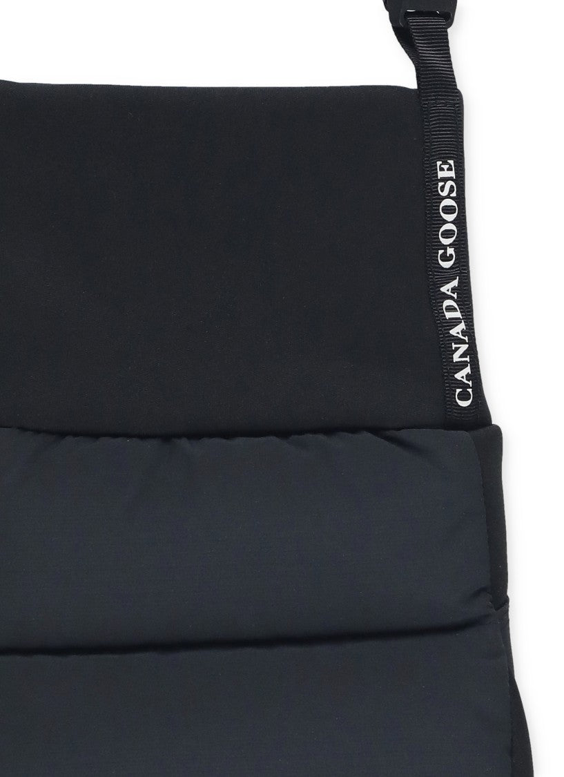 Canada Goose Padded Quilted Black Gloves With Reinforced Grip
